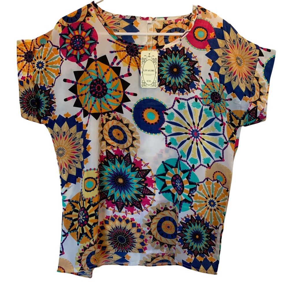 Fun Pattern Top Size XXL